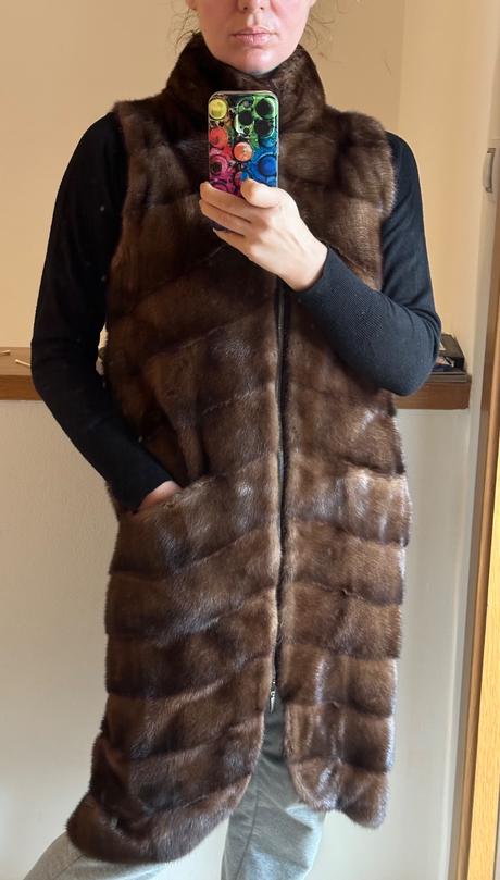 Maxi vesta práva norka 36, 36