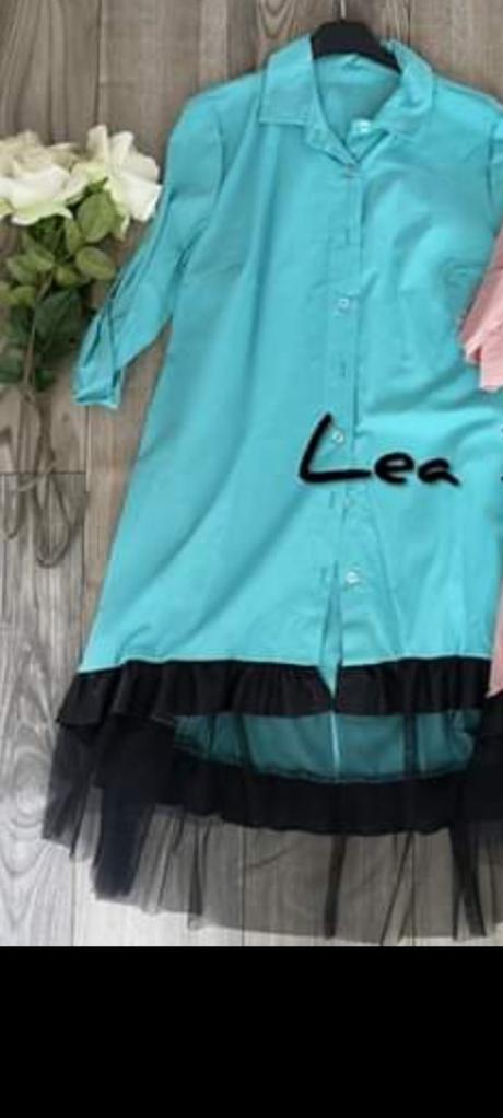 Predĺžená košeľa s volánom s/m, s