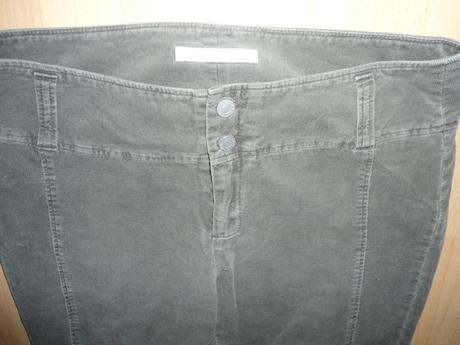 Manchestrove olivovo-zelene nohavice, 40