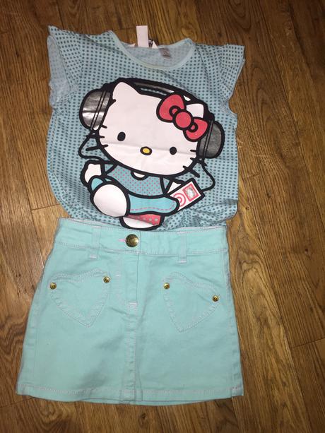 Suknička a tričko, h&m,122