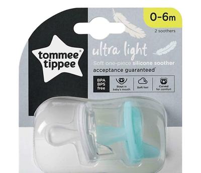 Tommee tippee cumlík silikon ultra-light 2ks, 0-6m, tommee tippee