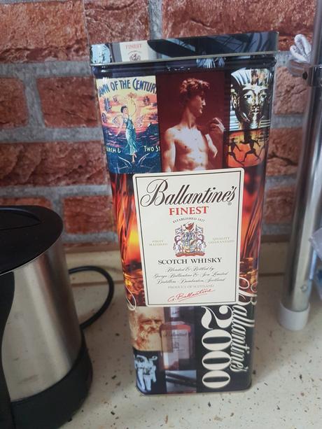 Ballantines plechová dóza/box, 