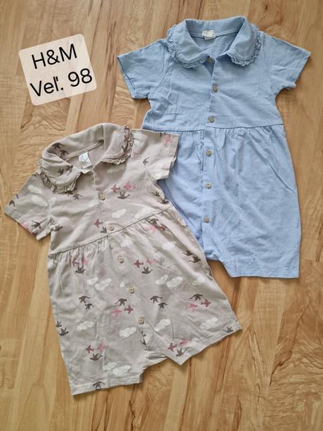 Letné overaly/opalovačky h&m 2ks, veľ. 98, h&m,98