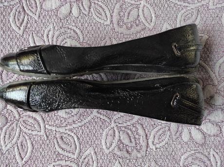 Čierne lakované baleríny zn. george, veľ. 40, george,40