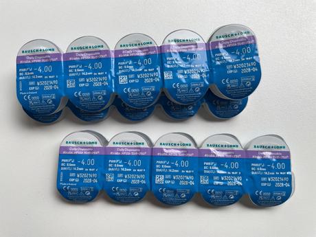 Nove ocne sosovky -4 dioptrie soflens, 