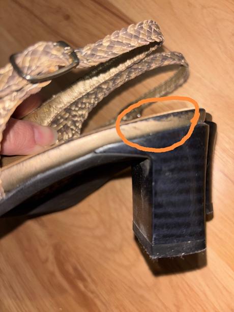 Zlaté kožené sandále ara 37, ara,37
