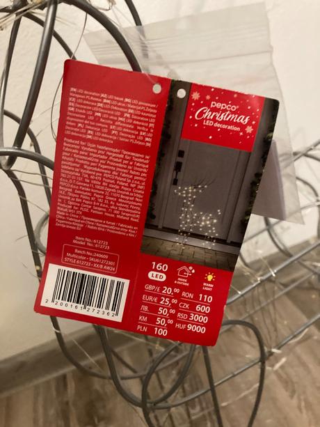 Led svietiaci vianočný sob, 