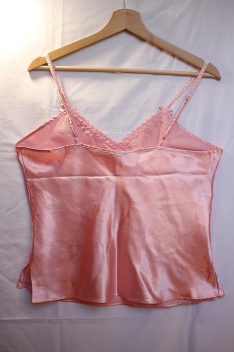 Vintage saténové tielko nut d'étoiles coquette, 42