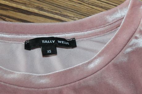 Zamatové tričko tally wejl v. xs, tally weijl,xs