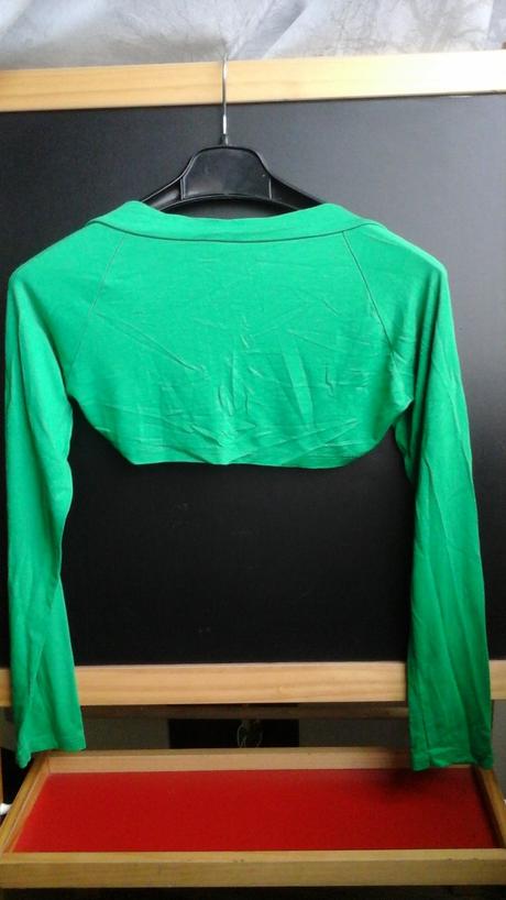 Sytozelene elasticke bolerko dlhy rukav, 38