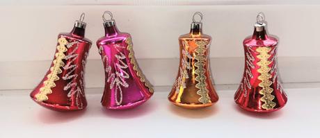 4x starý vianočný zvonček,