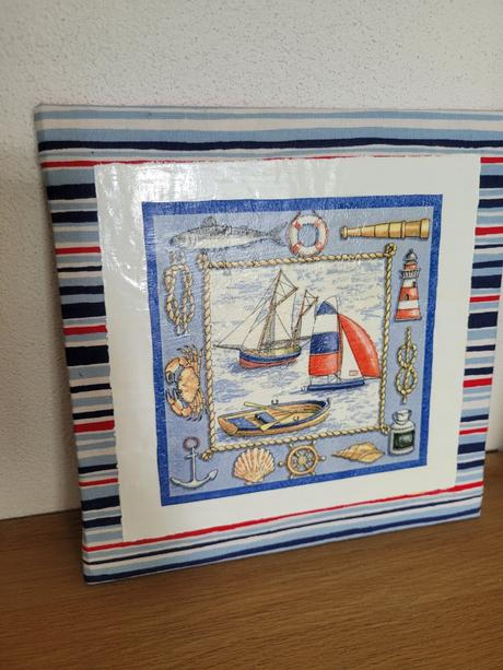 Dekorácia obrázok servítková technika, 