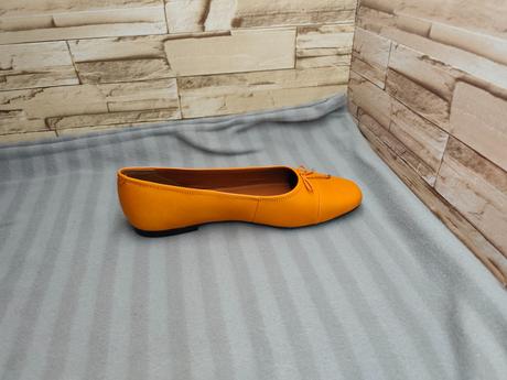 Vagabond 39 - dámske kožené oranžové baleríny, vagabond,39