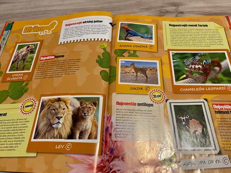 Krásna kniha nálepiek billa rekordy z ríše zvierat, 