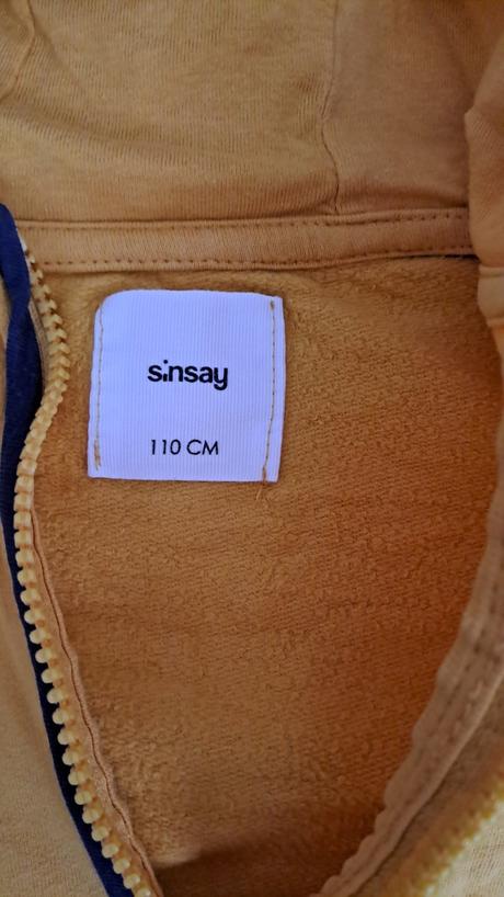 Mikina sinsay (žltá tenká), veľ.110 (104), sinsay,110