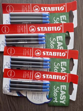 Modré náhradné tuhy - stabilo,