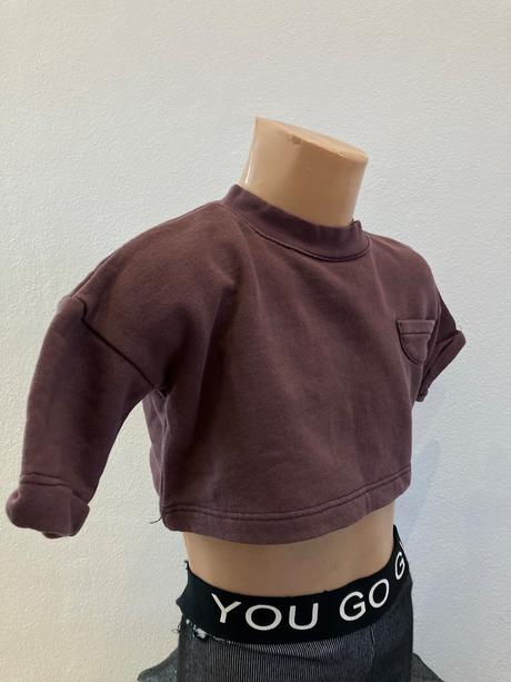 Dievčenská crop top mikina, 116