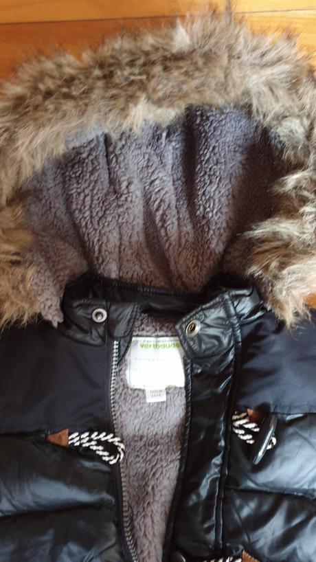 Krásna zimná páperová bundička v top stave 104, vertbaudet,104