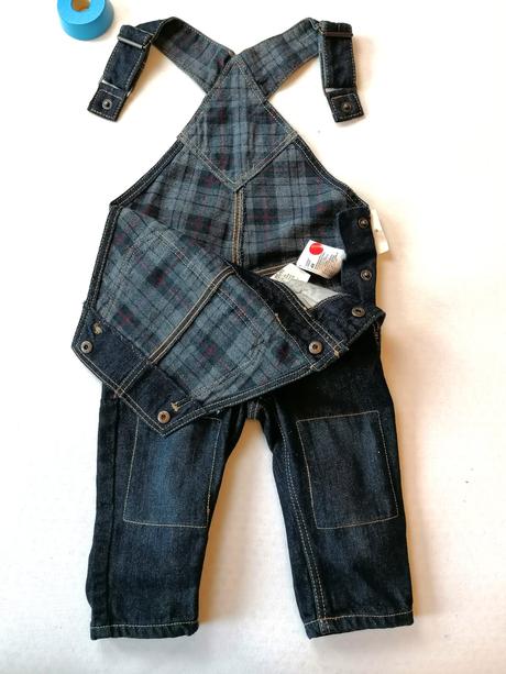 H&m - suprové jeans nohavice na traky, h&m,68