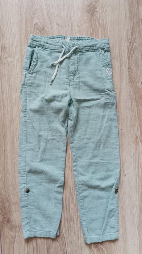 Plátené nohavice h&m chlapec 122, h&m,122