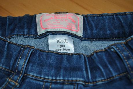 Trendy "slim" elastické rifle pre dievčatko 116, next,116