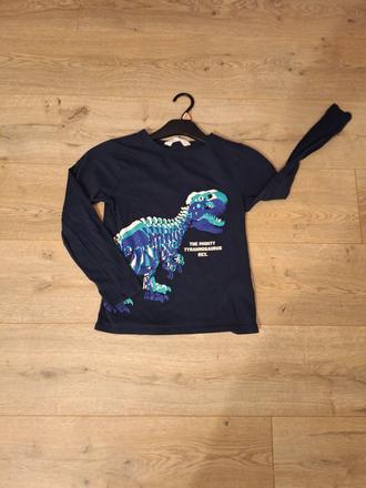 Tričko dino, h&m,140