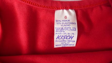 Tričko z chorvatska, nenosené, 122