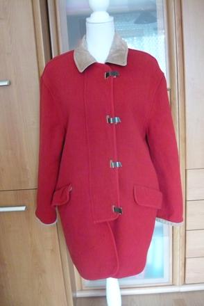 Dámsky červený trussardi jeans kabát, xl