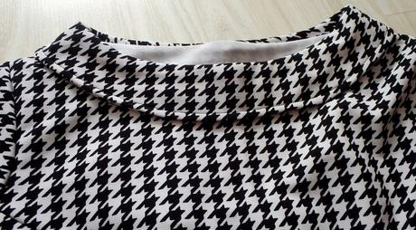 Peekaboo čierno-biele vzorované šaty + crop top, 38 - xl