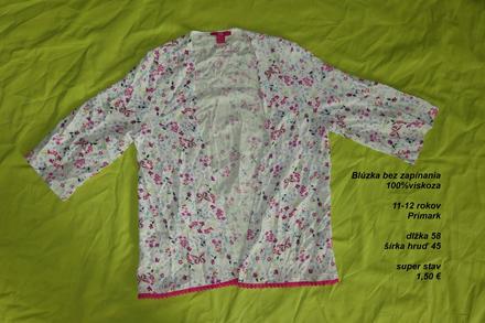 Blúzka bez zapínania, primark,152