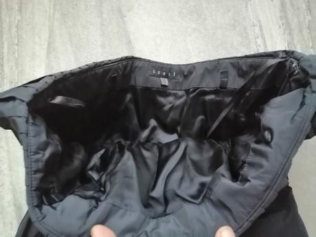 Luxus čierne taftové šaty coast, v38, 38