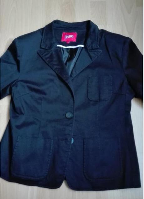 Čierne sako 42, outfit,42