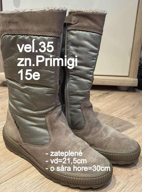 Dievčenské čižmy veĺ.35, zn. primigi, primigi,35