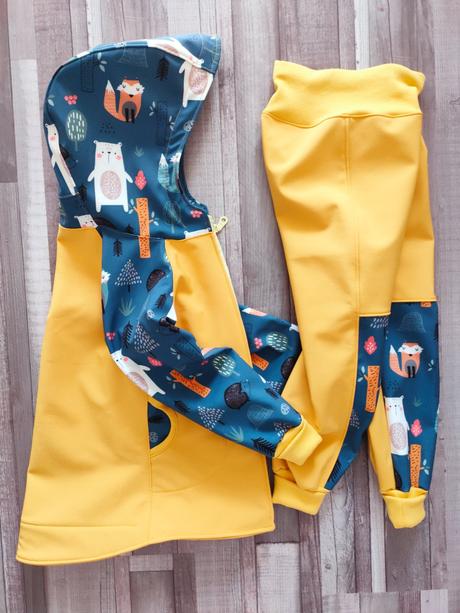 Softshellová jesenná budna +nohavice, 74 - 140