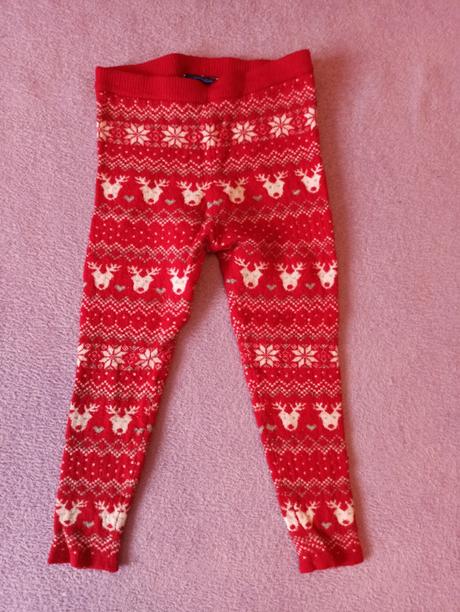 Zateplené legíny vianočné, 92