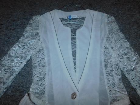 Sako s čipkou, s