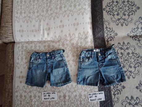 Dievčenské riflové kraťasy zn.early days veľ.86, 86