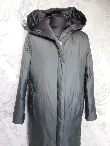 Zara dlha paperova bunda s kapucnou, zara,36