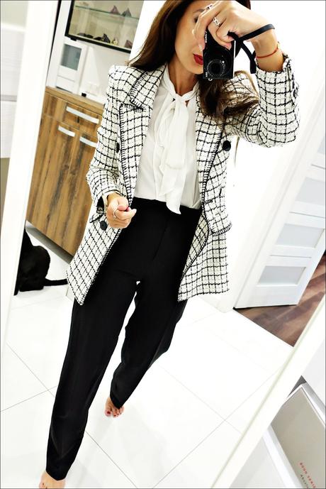 Čierne biznis nohavice, h&m,xs