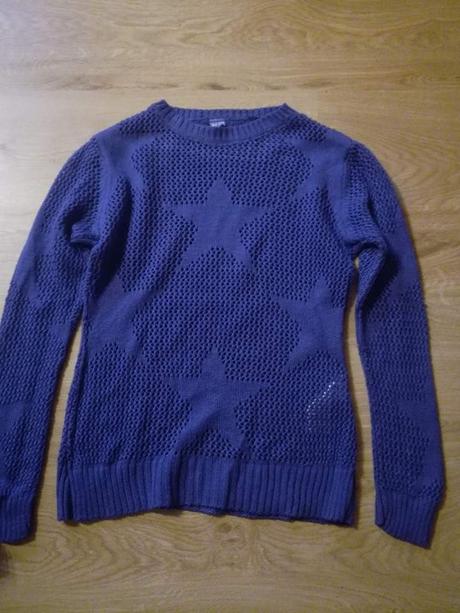 Fialový pulóvrik s hviezdami, 164