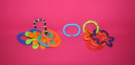 Oball hryzátko krúžky - tvary, 