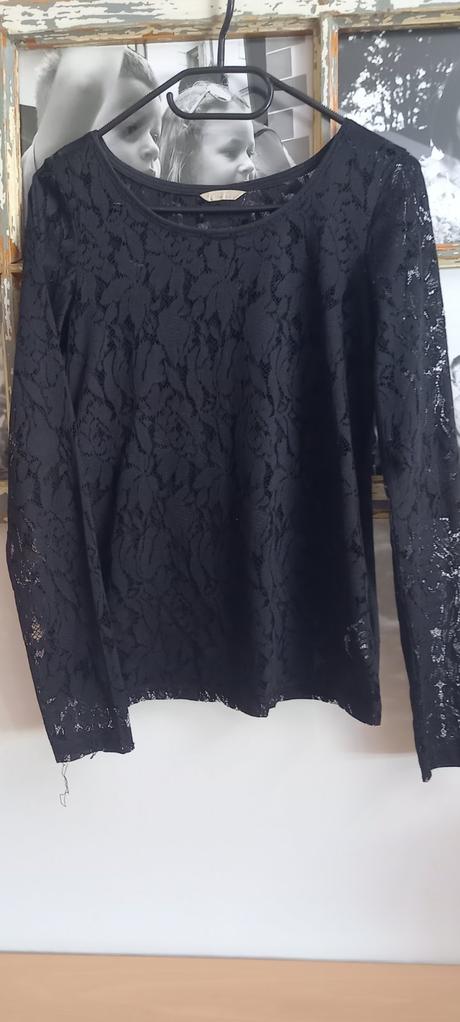 Tenké tričko s čipkované, calliope,s