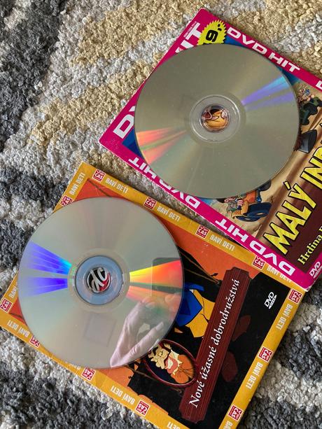 Dvd malý indián, pinocchio, kravička connie, 
