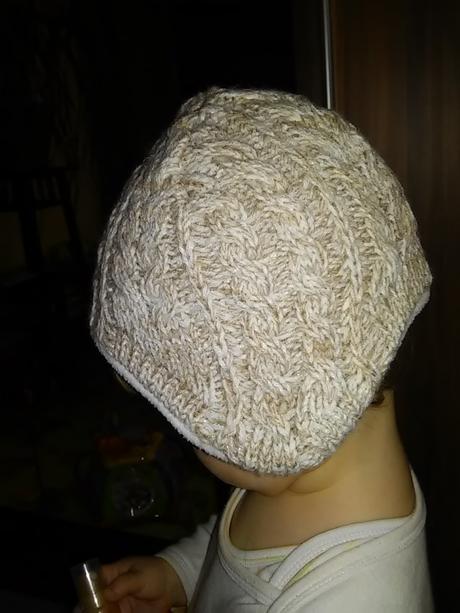 Tepla pletena podsita ciapka, f&f,74