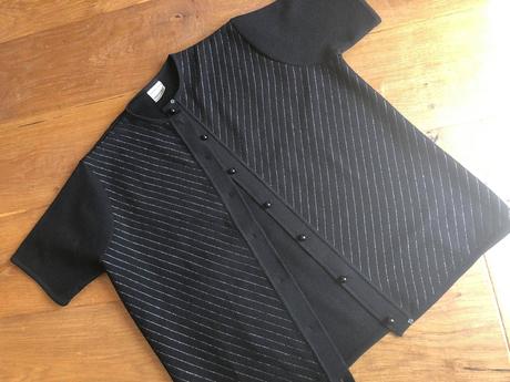 Trevira 2000 - dámska čierna retro blúzka, l