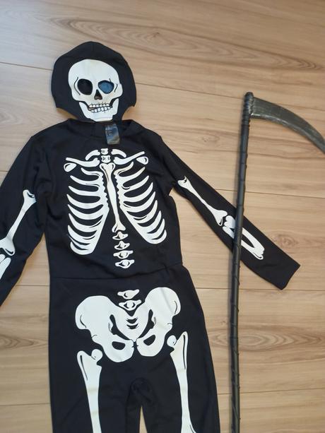 Kostým kostlivca h&m ako nový +kosa, 