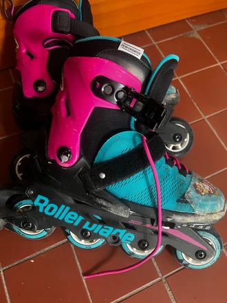 Kolieskové korčule nastaviteľná veľ., rollerblade,33