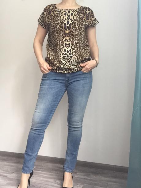 Guess by marciano leopar bluzka/top bez rukavov s, guess,s