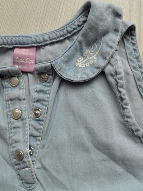 Riflova bluzka bez rukavov, takko,80