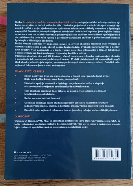 Fyziologie a funkční anatomie domácích zvířat,